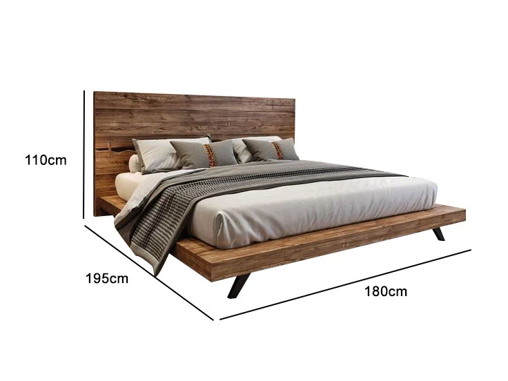 cal.bed.08-Bed 160cm - mosky wood - steel