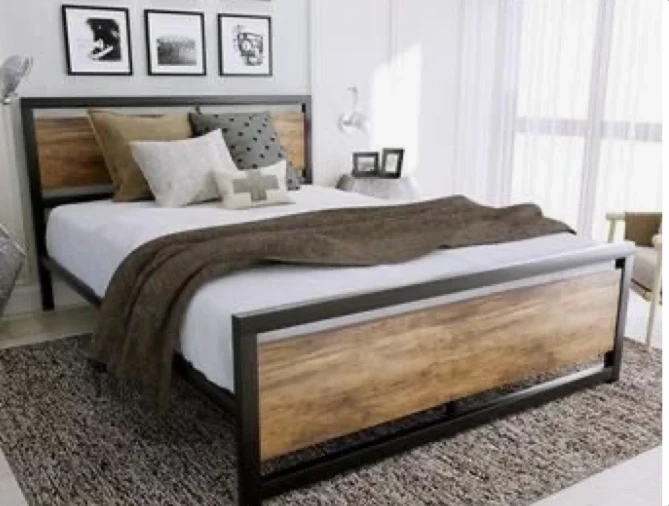 cal.bed.09-Bed 120cm - mosky wood - steel