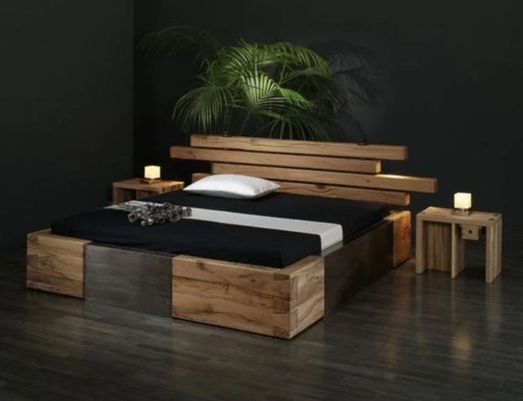 cal.bed.11-Bed 160cm - mosky wood - steel