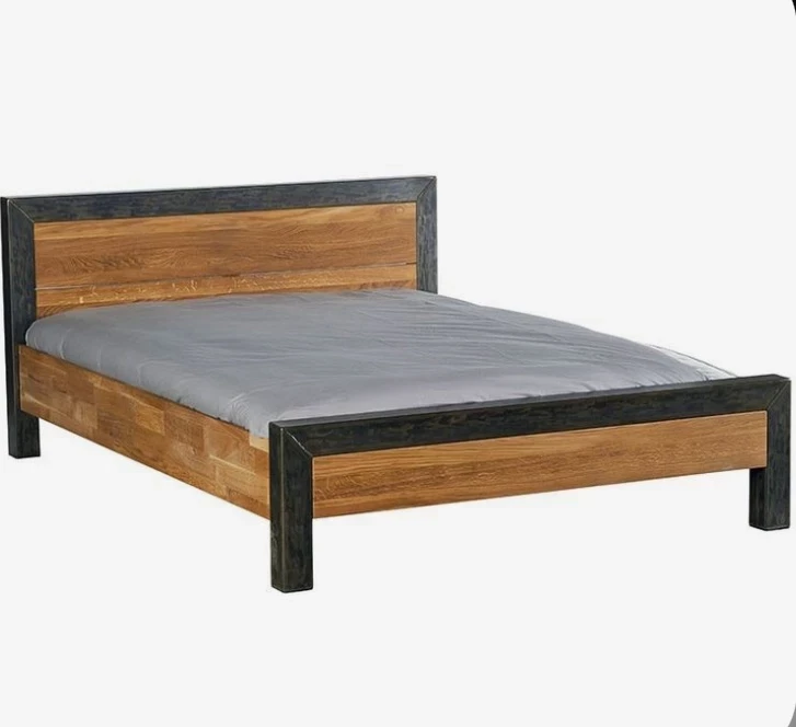 cal.bed.13-Bed 160cm - mosky wood - steel