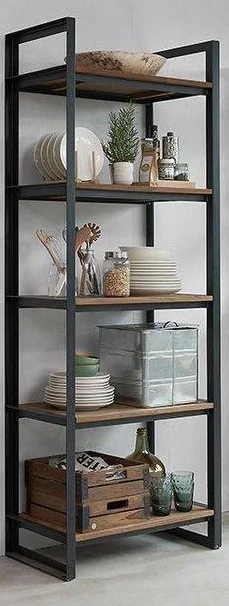 cal.unt.02 -shelving unit- wood - lron