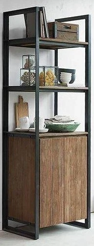 cal.unt.03 -shelving unit- wood - lron