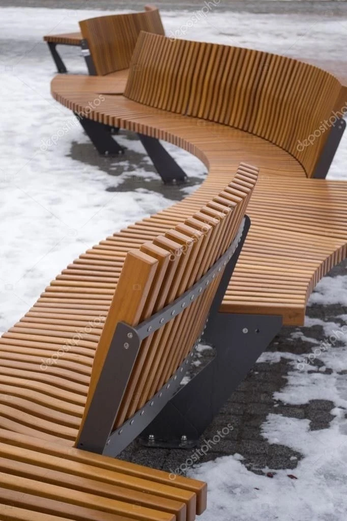 cal.grd.05- outdoor Bench - wood - lron