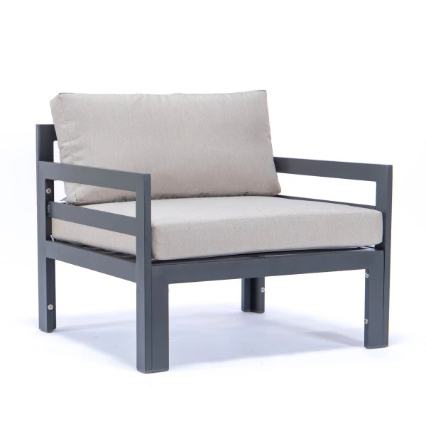 Bali black chair with arms -cal.bli.03-